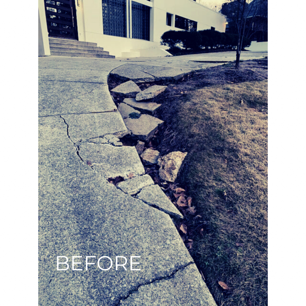 Driveway Replacement Before Image