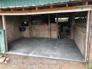 Concrete Slab for Barn